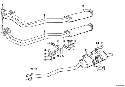 SUPERIOR EXPERT OM 18211177595 FOR BMW E30 316I {AB11, AB12, AB21, AB22, AC11, AC12, AC21, AC22, AJ11, AJ12}. Original BMW piece.