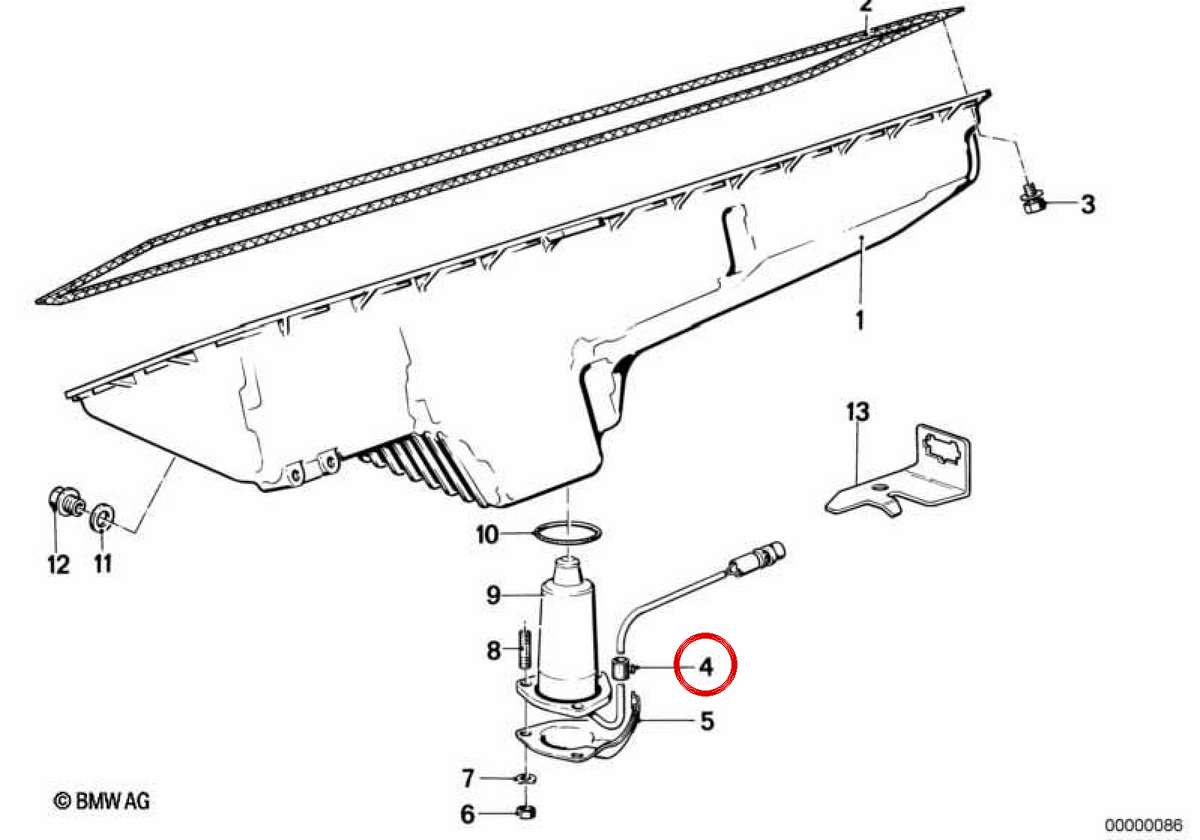 Corridoi di gomma OEM 12611276240 per BMW E30, E28, E34, E24, E23, E32. BMW originale.