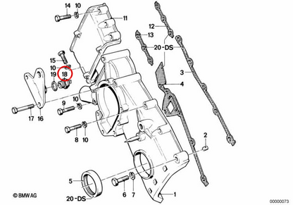 Interrupteur de température OEM 12631279719 pour BMW E21, E30, E12, E28, E24, E23. Pièce BMW originale.