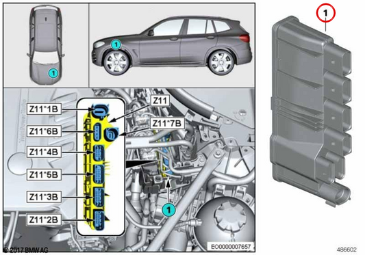 Módulo de potência integrado OEM 12638589970 para BMW G42, G20, G21, G22, G23, G26, G30, G32, G11, G12, G01, G02, G05, G06, G07. BMW genuíno.
