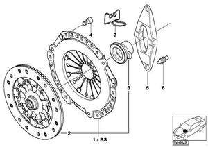 Kit d'embrayage D=228Mm pour Bmw E46 E60 E61 E85. Pièces de rechange d'origine