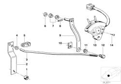 OEM Gear Switch 61311359721 for BMW 316, 318, 320 (E21) with Automatic Transmission. Genuine BMW.