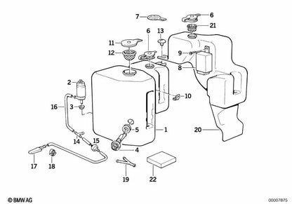 Depósito de líquidos para BMW E30 (OEM 61671381956). Original BMW