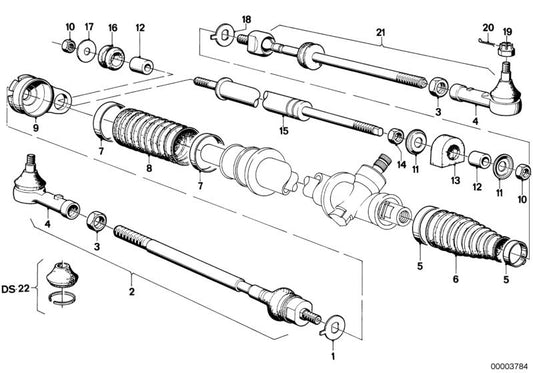Pasador de sujeción OEM 07119945112 para BMW E21, E12, E28, E24, E23, 114, 1502, 1600, 2002. Pieza original BMW. Ideal para fijaciones en dirección, suspensión o palanca de cambio.