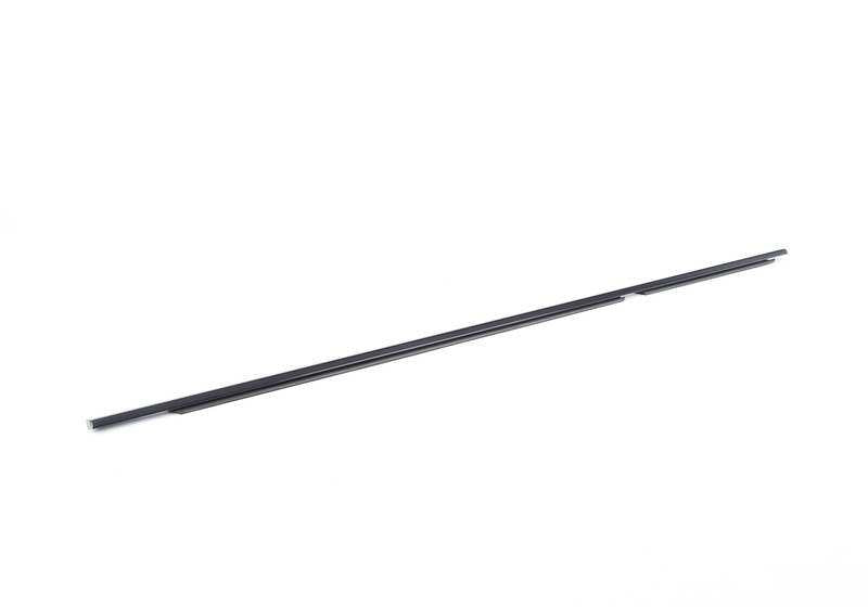 Cubierta exterior trasera derecha puerta OEM 51227897666 para BMW E60 (520d) todos los modelos compatibles. Color negro brillo. Original BMW.