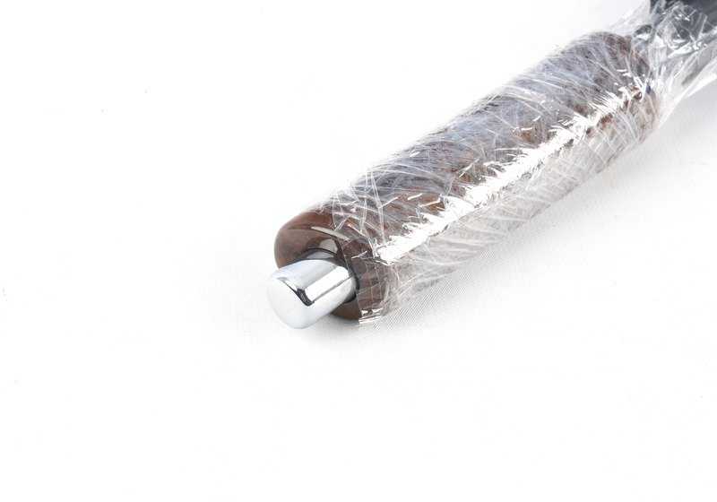 Maneta freno de mano en madera de arce con acabado cromado OEM 34417893079 para BMW E36 y Z3. Original BMW.