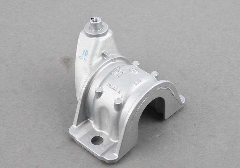 Supporto stabilizzatore destro per BMW 5 F07 Series, F10, F11, F18 Serie 6 F06, F13, F13 Serie 7 F01, F02 (OEM 33506869960). BMW originale.