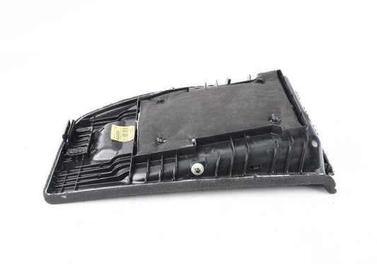 Tapa interior izquierda maletero negra OEM 51477369395 para BMW F16 y F86. Original BMW.