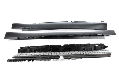 OEM aluminum stroke set 51950443731 for BMW X6 E71, E72. Complete assembly kit to add lateral strokes. Original BMW.