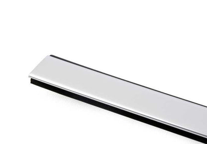 Lateral molding of the left front frame OEM 51767283639 for BMW F21, F21N, F22, F87, F87N. Satin aluminum finish. Original BMW.