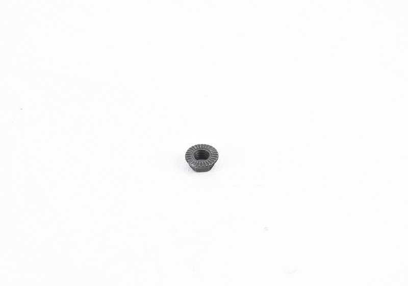 OEM security nut 07149149279 for BMW E46, E64, E85 and Mini R52. Original BMW and Mini piece. Ideal for specific fixations such as antennas or electrical systems.