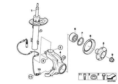 Muelle-Amortiguador Delantero Para Bmw E83 . Original Recambios