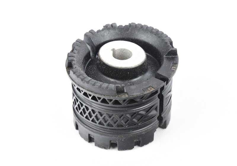 Silentblock de goma OEM 33326850395 para MINI F55, F56, F57 (todos los modelos compatibles). Pieza original MINI. Ideal para mantener la estabilidad y reducir vibraciones del tren trasero.