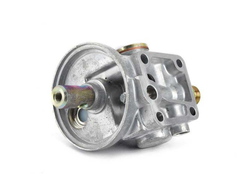 Cabeza de filtro de aceite para BMW Serie 5 E28, Serie 6 E24, Serie 7 E23 (OEM 11421716592). Original BMW.
