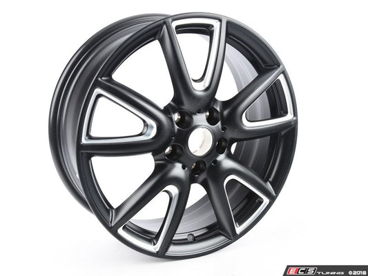 Llanta de aleación JCW Double Spoke 534 7Jx18 ET54 bicolor negro azabache mate OEM 36116855095 para MINI F55, F56, F57… y más. Original MINI