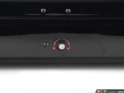 Caixa de tejadilho MINI 320 L preta metálica/antracite OEM 82732223388 para MINI R50, R53, R56, F56, F55, Clubman R55/F54, Countryman R60/F60/U25, Paceman R61, Aceman J05... e muito mais. MINI originais.