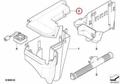 Coperchio elettronico OEM 12901437096 per BMW E36 e Z3. BMW originale.