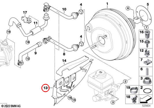 Scheda inferiore di Pamparo OEM 12906773553 per BMW E70, E71, E72, F15, F16, F85, F86. BMW originale.