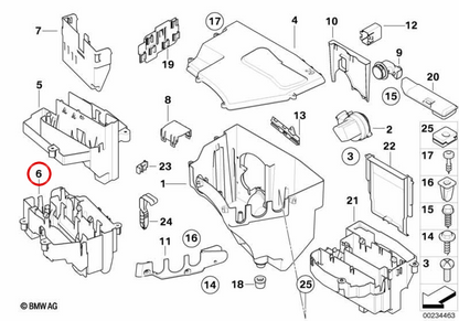 Unité de commande OEM 12907571024 pour BMW E60, E61, E63, E64. BMW d'origine.