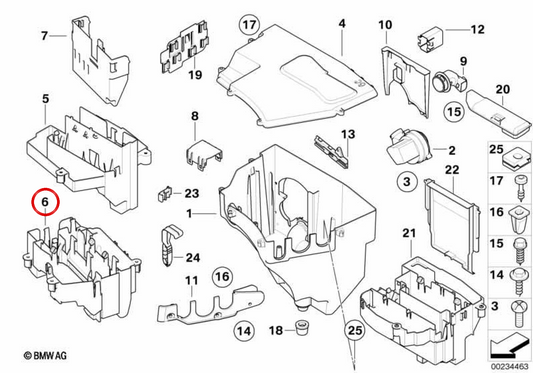 Unité de commande OEM 12907571024 pour BMW E60, E61, E63, E64. BMW d'origine.