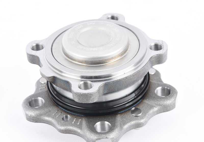 Mangueta delantera con rodamiento OEM 31207857506 para BMW F87, F87N, F80, F80N, F82, F82N, F83, F83N. Original BMW.