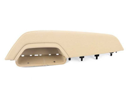 Reposabrazos izquierdo beige OEM 51417246395 para BMW F25 y F26 (X3, X4). Compatible con versiones sDrive y xDrive. Original BMW.