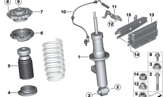 Dispositivo de controle de suporte VDP para BMW X3 F97, G01, G08, X4 F98 (OEM 37146877016). BMW original