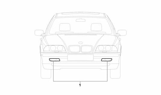 Kit de Faros Antiniebla OEM 63170010517 para BMW E39 (Todos los modelos compatibles). Original BMW.