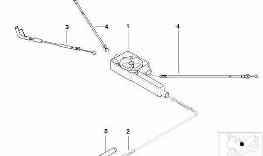 Distribuidor de cable de mando OEM 13547657003 para motos BMW R1100GS, R1100R, R1100RS, R1100RT, R850GS, R850R, R850RT. Original BMW Motorrad.