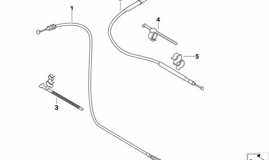 Suporte à mangueira dupla OEM 32718526693 para BMW Motorrad R1200GS, R1200R, R1200RT, HP2 Enduro, HP2 Megamoto. BMW Motorrad original.