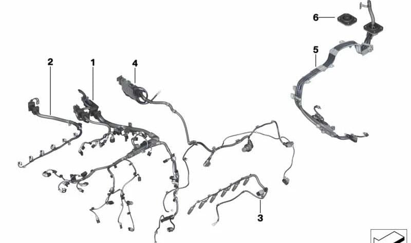Kabelmotormodul OEM 12518583601 für BMW F15, F16. Original BMW Stück.