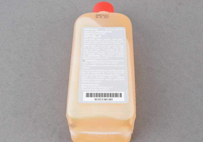 Saf-Xj Booster rear transmission oil for BMW 1 Series E82 and 3 Series E90, E92, E93 and Z4 E85, E86. Original BMW.
