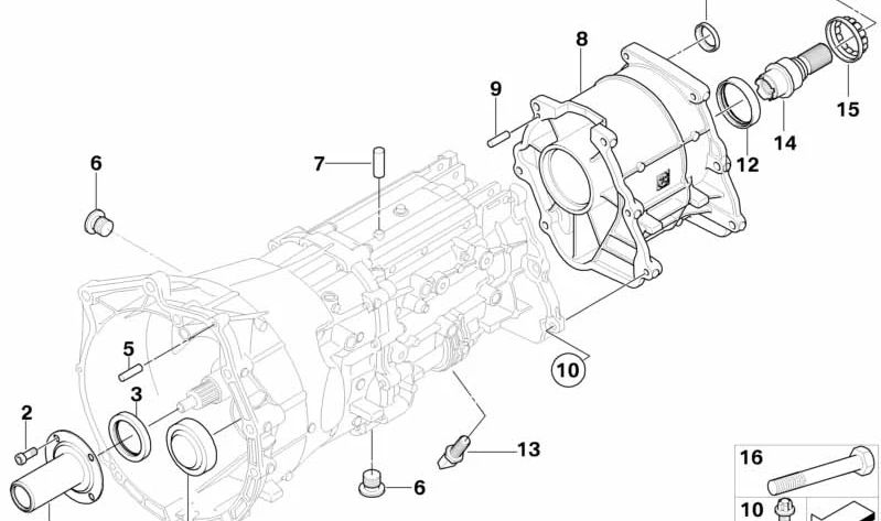 Tubo de ventilación OEM 23117531358 para BMW E81, E82, E87, E88, E46, E90, E91, E92, E93, E60, E61, E63, E64, E84, E83, E53, E85, E86. Original BMW.
