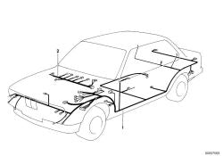 Chicote elétrico do painel OEM 61111385547 para BMW E30 316, 316i (1983-1991). BMW genuíno.
