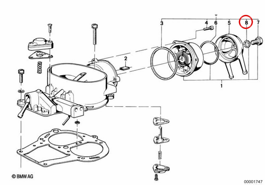 Arruela de vedação OEM 13111253435 para BMW E21, E12. BMW genuíno.