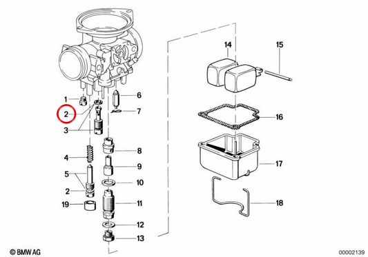OEM sealing washer 13111254735 for BMW R50. Original BMW Motorrad.