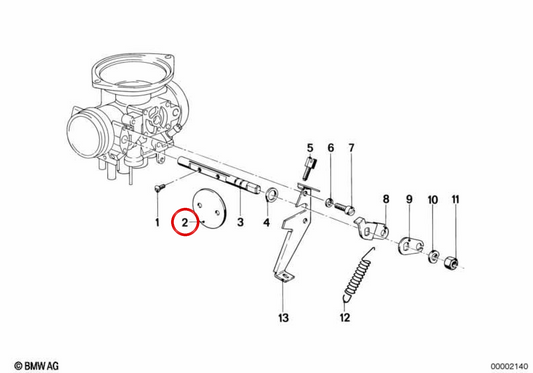 OEM Acceleration Body 13111335746 per BMW E30, E28, E24, E23. BMW originale.