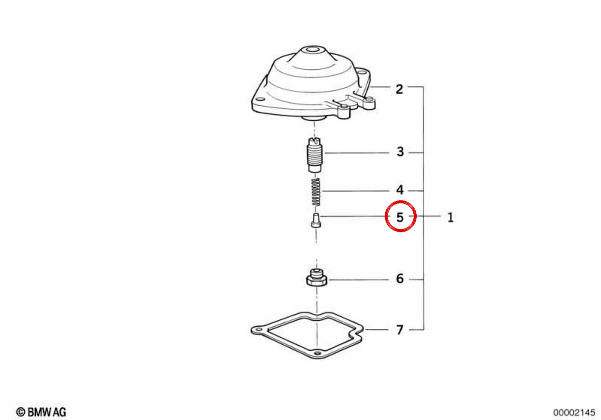 OEM -Kraftstofftankabdeckung 1311138752 für BMW E12, E21, E23, E24, E28, E30. Original BMW.