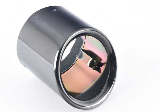 Embellecedor de salida de escape efecto aluminio OEM 18307635633 para BMW X1 E84. Original BMW.