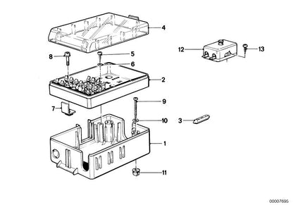 OEM 61131362264 Leistungsschalterkasten für BMW 5er E12, 6er E24, 7er E23. Original BMW.