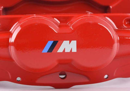 Alojamiento de pinza de freno M Performance delantero izquierdo OEM 34106875653 para BMW F20, F30, F32, F36... y más. Original BMW.
