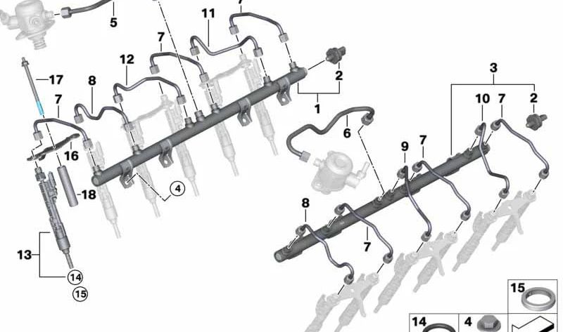 Casquillo OEM 13648627305 para BMW G12 M760Li xDrive. Compatible con modelos G12 (N74B y N74L) de 2016 a 2022. Pieza original BMW.