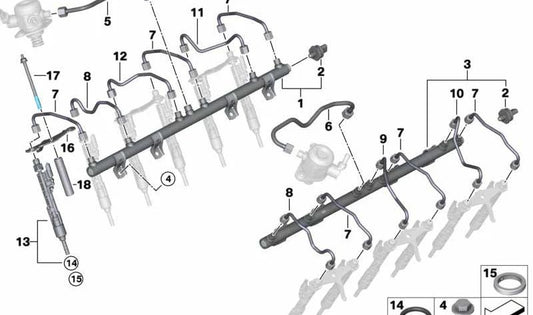 Casquillo OEM 13648627305 para BMW G12 M760Li xDrive. Compatible con modelos G12 (N74B y N74L) de 2016 a 2022. Pieza original BMW.