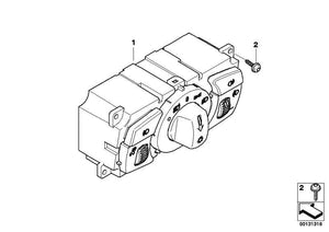 Tableau de commande d'éclairage pour Bmw E60 E61 E70 E71. BMW d'origine. Des pièces de rechange