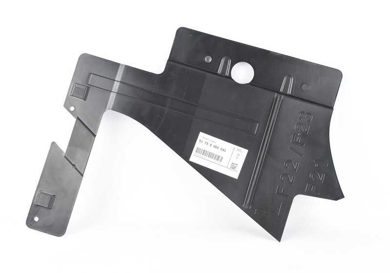 Left side lower cover extension for BMW 2 Series F87, F87N (OEM 51758066043). Original BMW