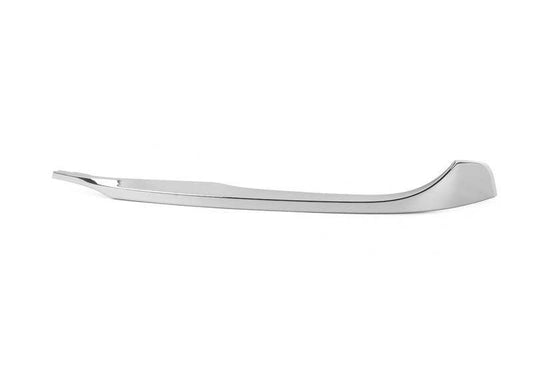 Moldura parachoques delantera izquierda superior OEM 51117369893 para BMW G11, G12. Original BMW.