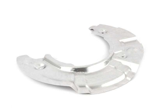 Placa protectora de freno izquierda OEM 34112284431 para BMW Serie 5 F10 y Serie 6 F06, F06N, F12, F12N, F13, F13N. Original BMW.
