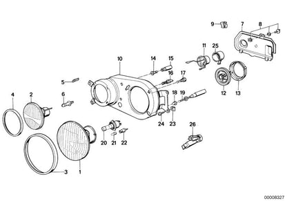 BMW Flamp 5 E28 (OEM 51711906172). BMW originale.