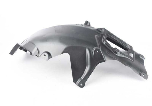 Protector paso de rueda delantero izquierdo OEM 51718060079 para BMW F90. Original BMW.