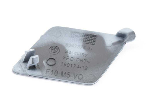 Cubierta de argolla de remolque delantera OEM 51118047375 para BMW Serie 5 F10, F10 M5 (2010–2016). Original BMW.